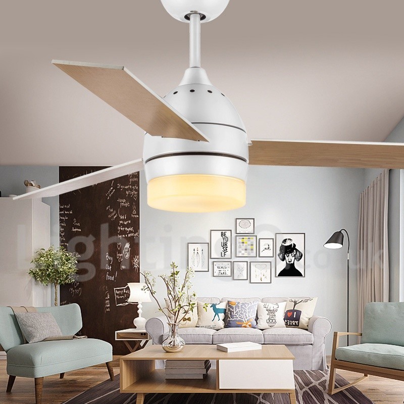 42" 48" Nordic Vintage Modern Contemporary Ceiling Fan