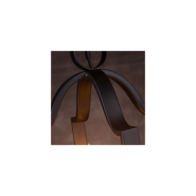 4 Light Vintage Minimalist Iron Painting Pendant Light