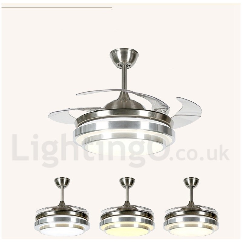 36" European Style Modern Contemporary Ceiling Fan