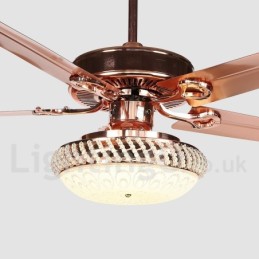 52" European Style Modern Contemporary Ceiling Fan
