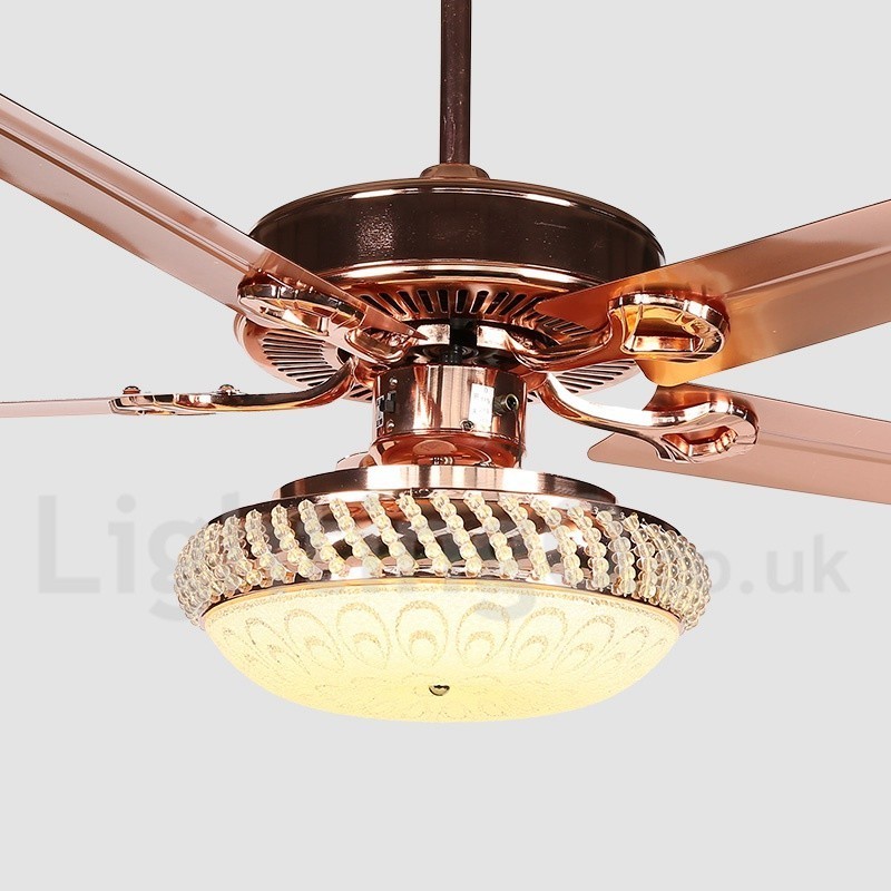 52" European Style Modern Contemporary Ceiling Fan