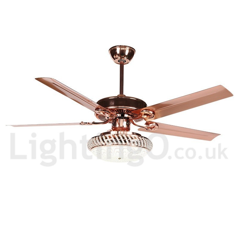 52" European Style Modern Contemporary Ceiling Fan