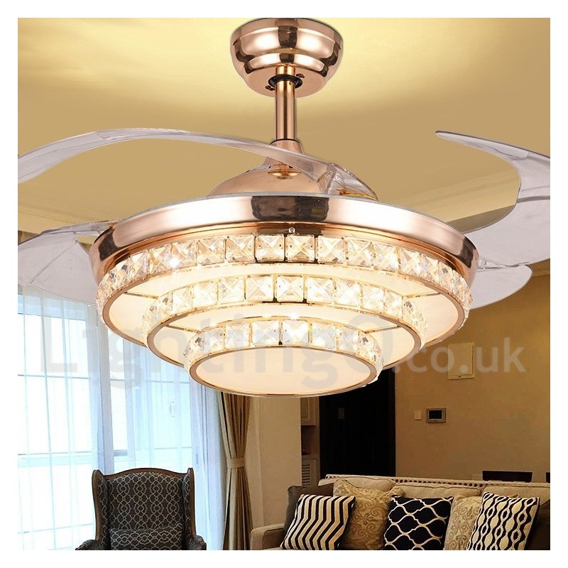 42" European Style Modern Contemporary Ceiling Fan
