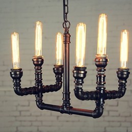 Chandelier Mini Style Rustic Lodge Retro Metal