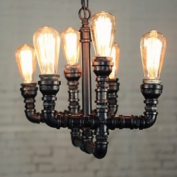 Chandelier Mini Style Rustic Lodge Retro Metal