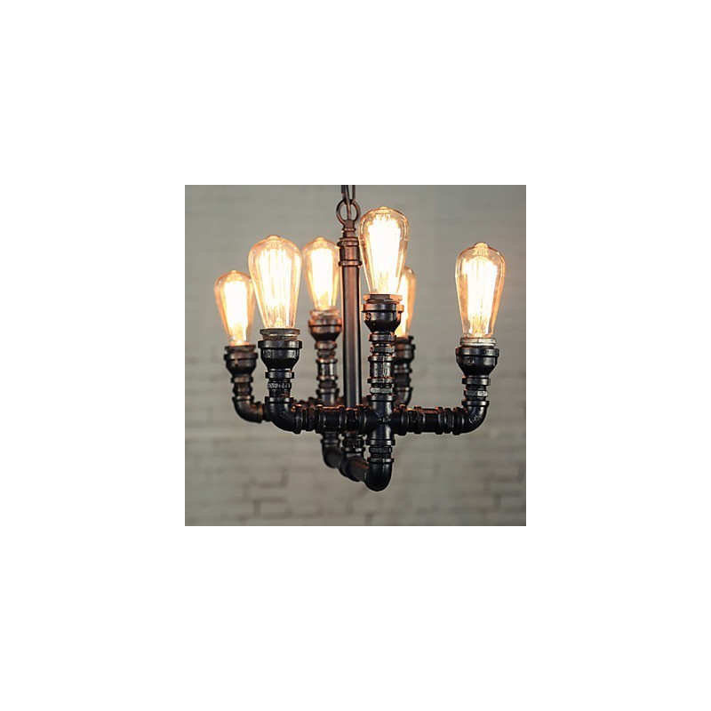 Chandelier Mini Style Rustic Lodge Retro Metal