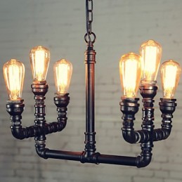 Chandelier Mini Style Rustic Lodge Retro Metal