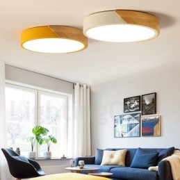 Modern Contemporary Steel Wood Lighting Ceiling Light
