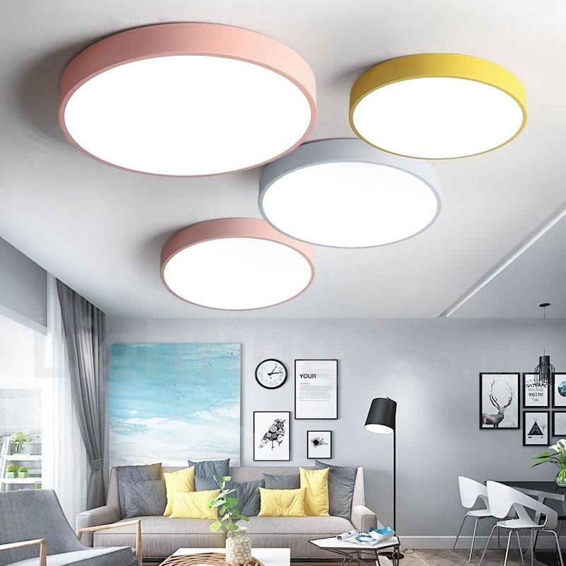 Multi Colours Modern Contemporary Steel Lighting Ceiling Light