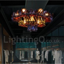 Retro Steel Lighting Store Pendant Chandelier Light