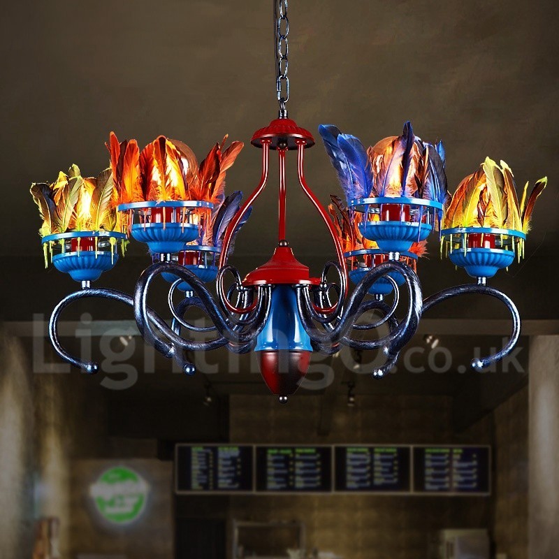 Retro Steel Lighting Store Pendant Chandelier Light