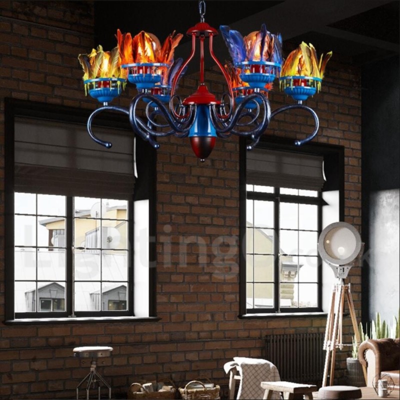 Retro Steel Lighting Store Pendant Chandelier Light