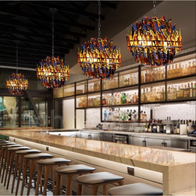 Retro Steel Lighting Store Pendant Chandelier Light