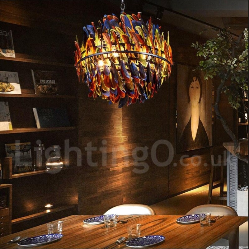 Retro Steel Lighting Store Pendant Chandelier Light