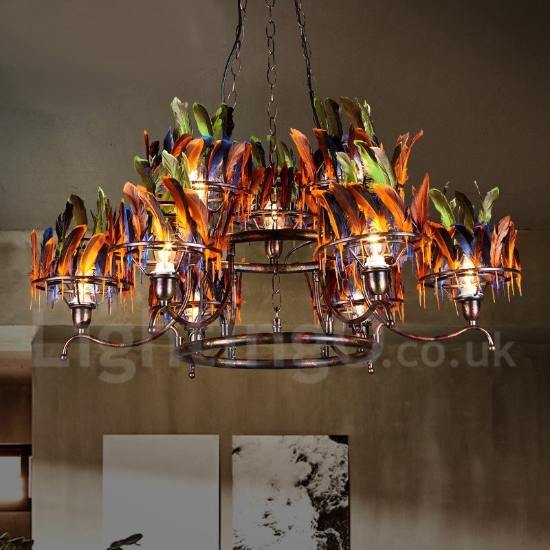 Retro Steel Lighting Store Pendant Chandelier Light