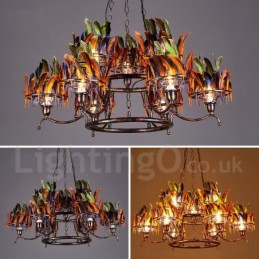 Retro Steel Lighting Store Pendant Chandelier Light