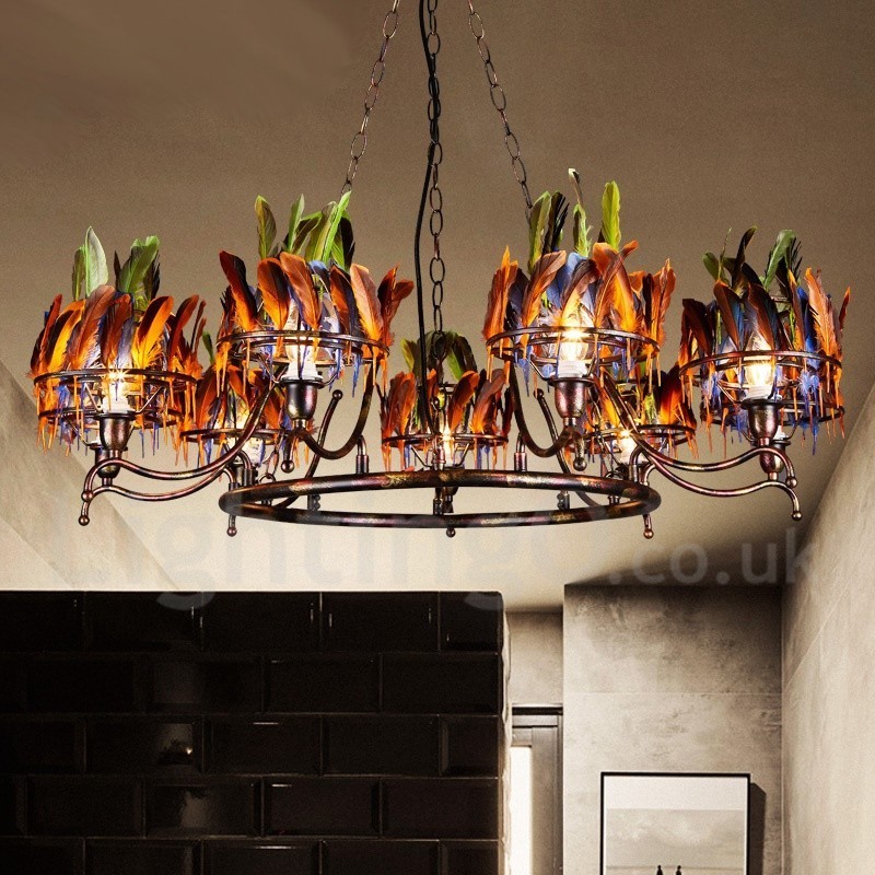 Retro Steel Lighting Store Pendant Chandelier Light