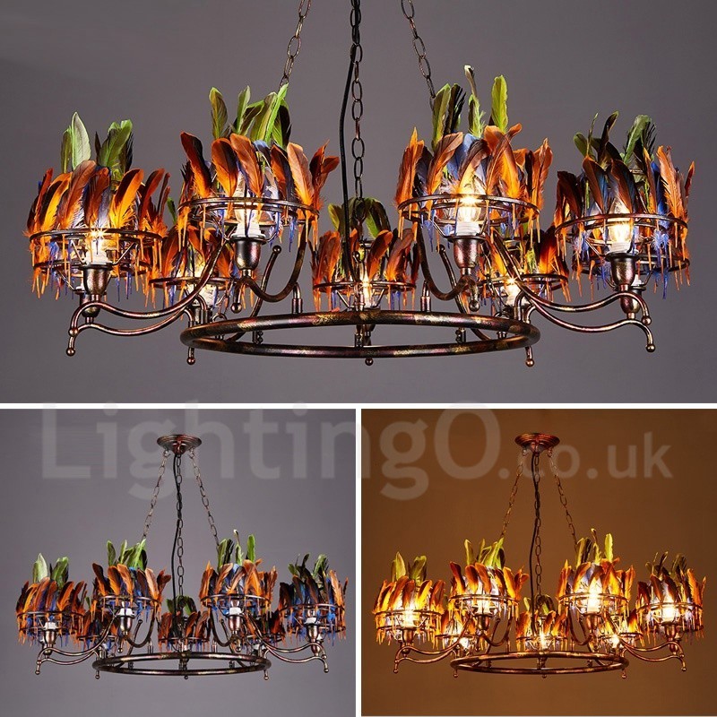 Retro Steel Lighting Store Pendant Chandelier Light