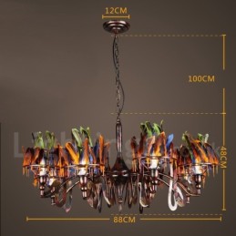 Retro Steel Lighting Store Pendant Chandelier Light