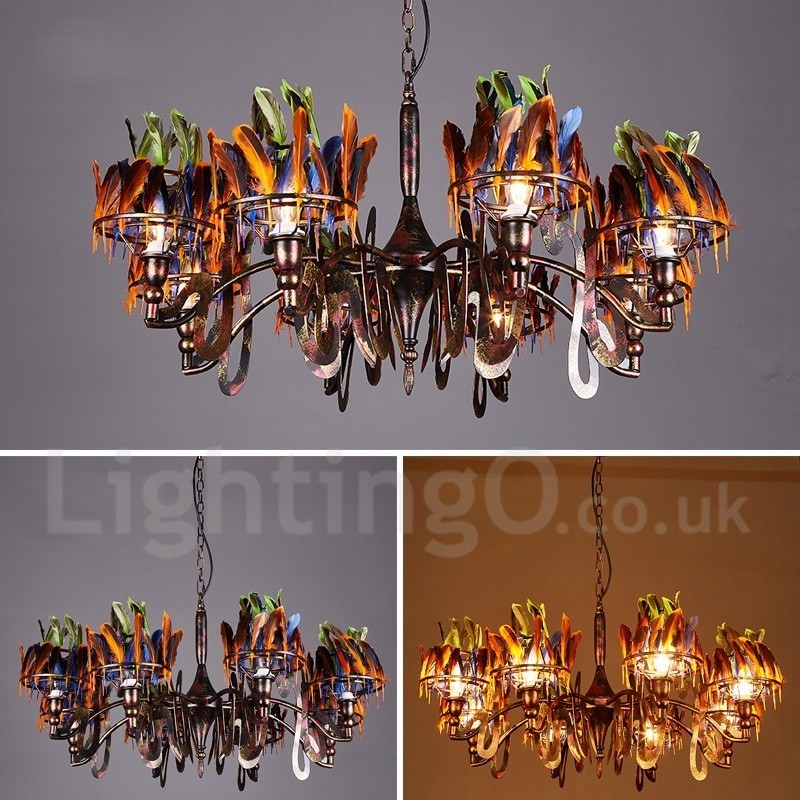 Retro Steel Lighting Store Pendant Chandelier Light