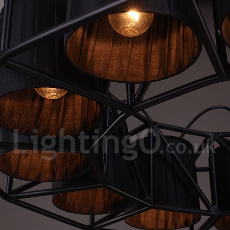 Industrial Style Steel Lighting Store Pendant Chandelier Light