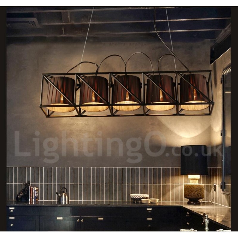 Industrial Style Steel Lighting Store Pendant Chandelier Light