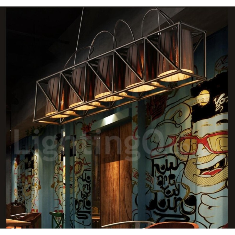 Industrial Style Steel Lighting Store Pendant Chandelier Light