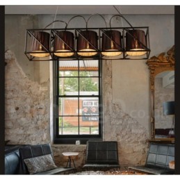 Industrial Style Steel Lighting Store Pendant Chandelier Light