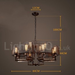 Industrial Style Steel Lighting Store Pendant Chandelier Light