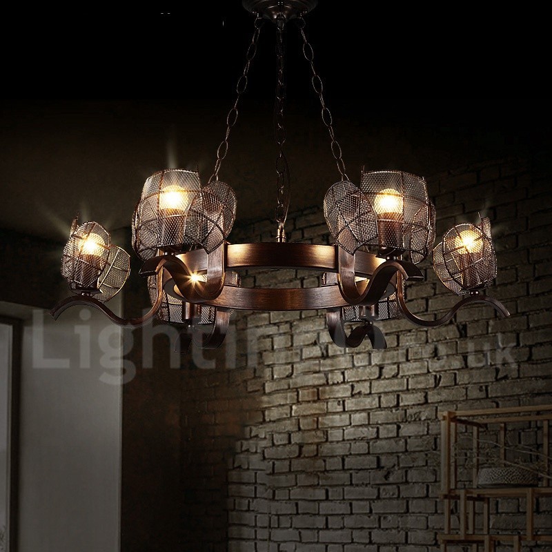 Industrial Style Steel Lighting Store Pendant Chandelier Light