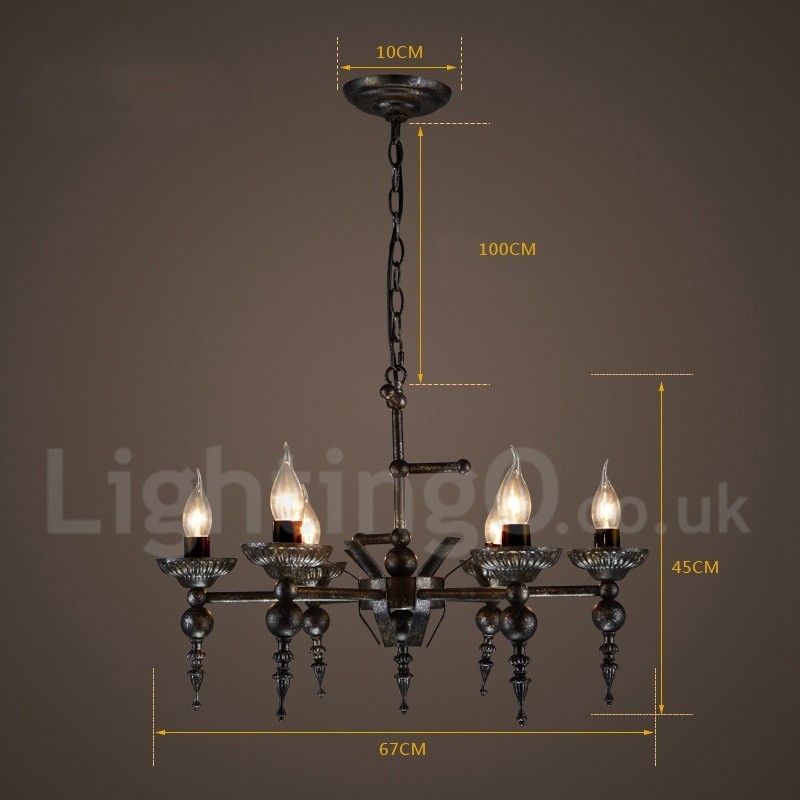 Industrial Style Steel Lighting Store Pendant Chandelier Light