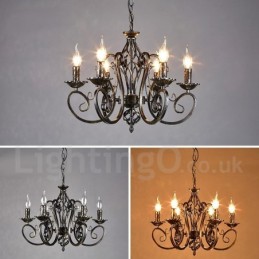 Industrial Style Steel Lighting Store Pendant Chandelier Light