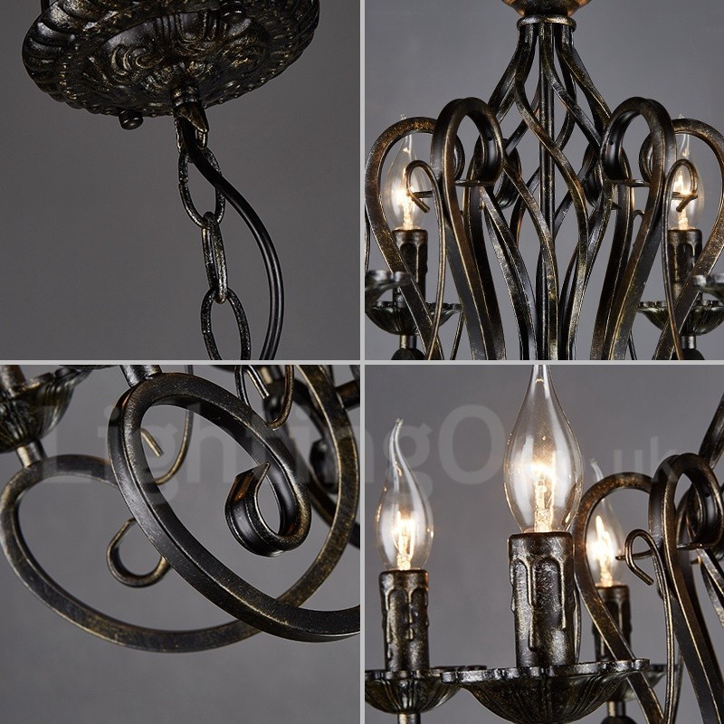 Industrial Style Steel Lighting Store Pendant Chandelier Light