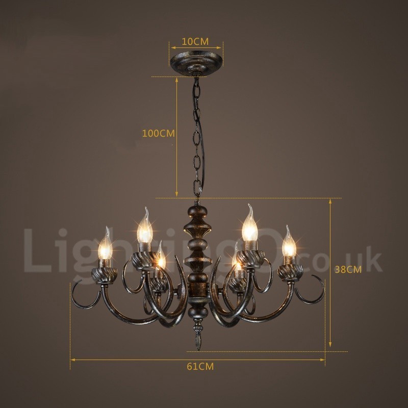 Industrial Style Steel Lighting Store Pendant Chandelier Light