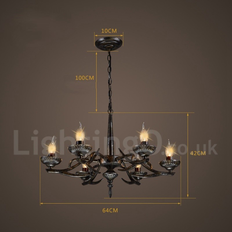 Industrial Style Steel Lighting Store Pendant Chandelier Light