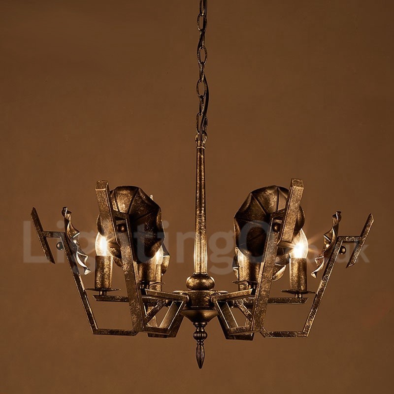 Industrial Style Steel Lighting Store Pendant Chandelier Light