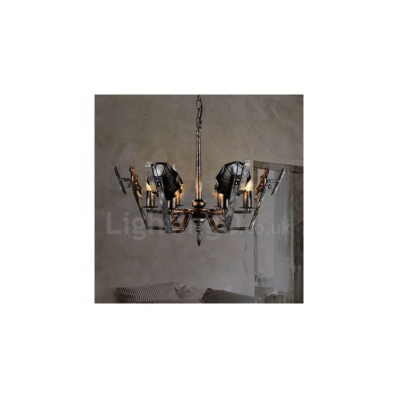 Industrial Style Steel Lighting Store Pendant Chandelier Light