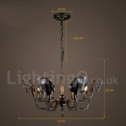Industrial Style Steel Lighting Store Pendant Chandelier Light