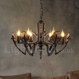 Industrial Style Steel Lighting Store Pendant Chandelier Light