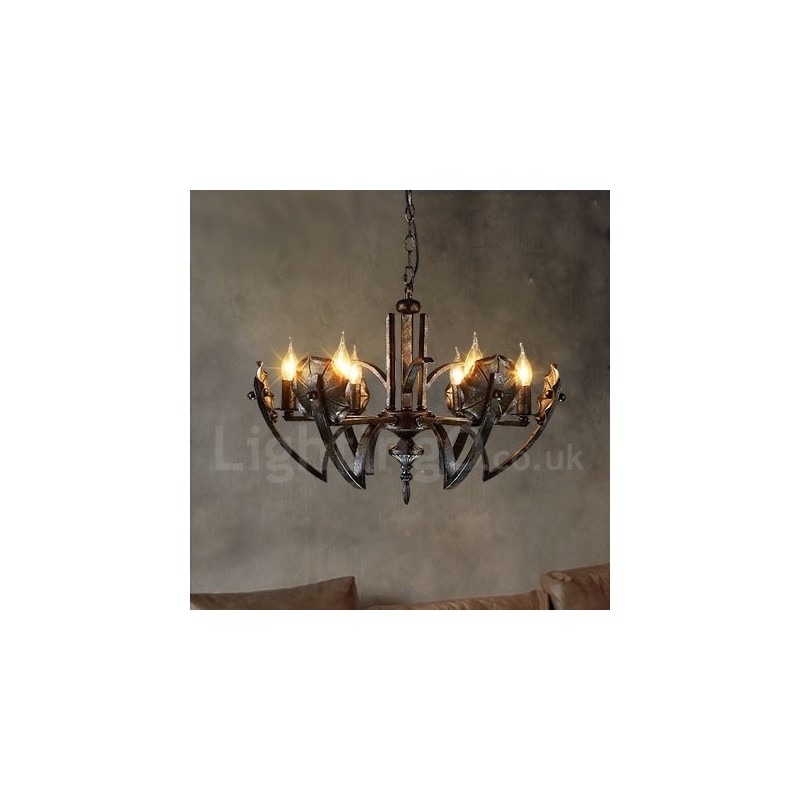 Industrial Style Steel Lighting Store Pendant Chandelier Light