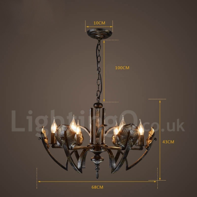 Industrial Style Steel Lighting Store Pendant Chandelier Light