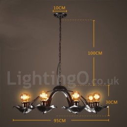 Industrial Style Steel Lighting Store Pendant Chandelier Light