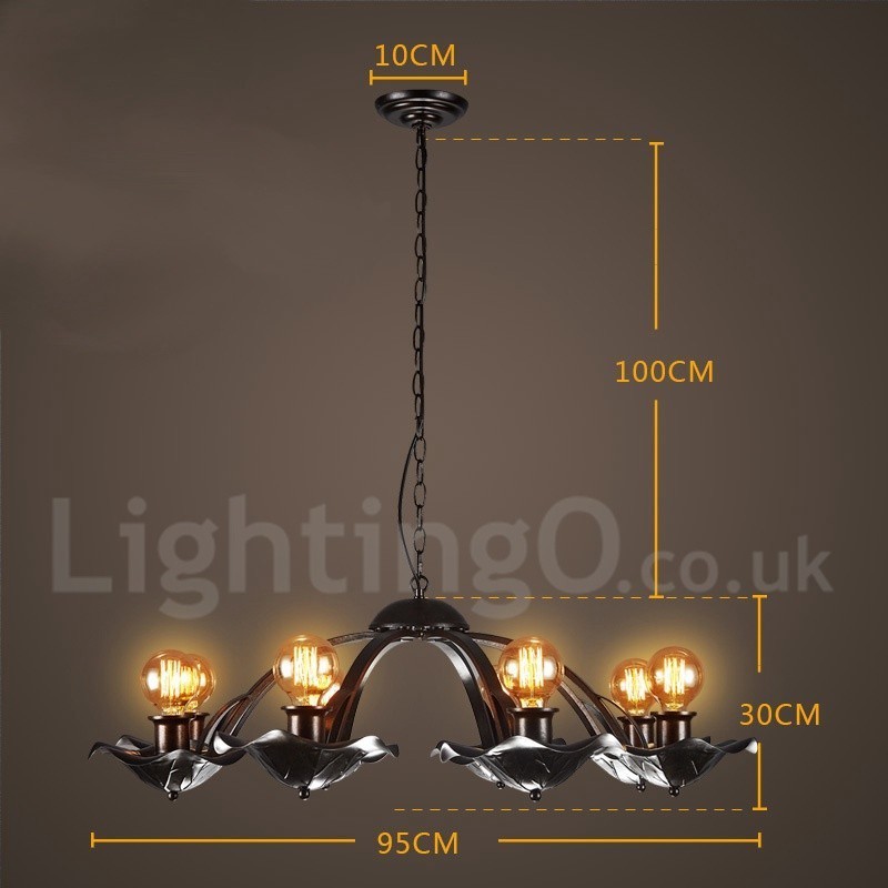 Industrial Style Steel Lighting Store Pendant Chandelier Light