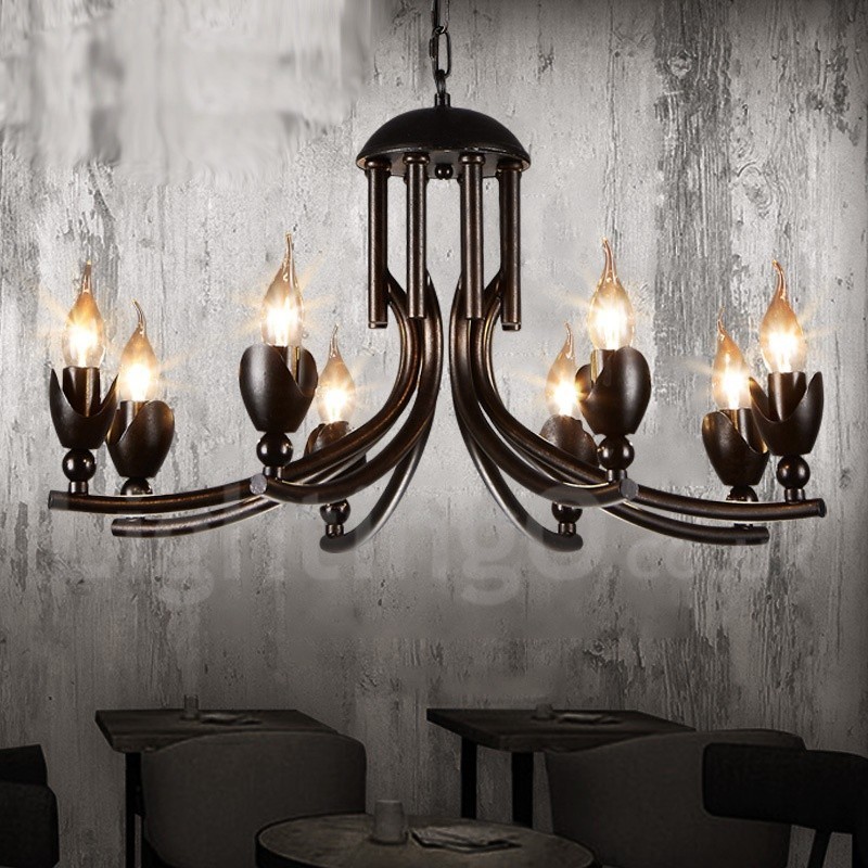 Industrial Style Steel Lighting Store Pendant Chandelier Light