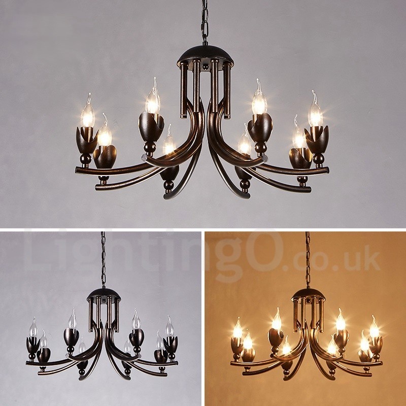 Industrial Style Steel Lighting Store Pendant Chandelier Light