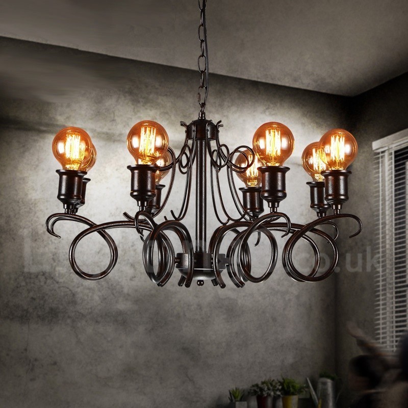 Industrial Style Steel Lighting Store Pendant Chandelier Light