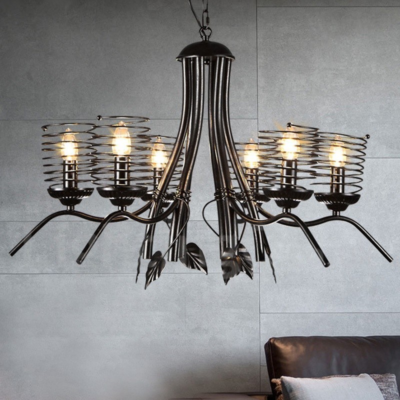 Industrial Style Steel Lighting Store Pendant Chandelier Light