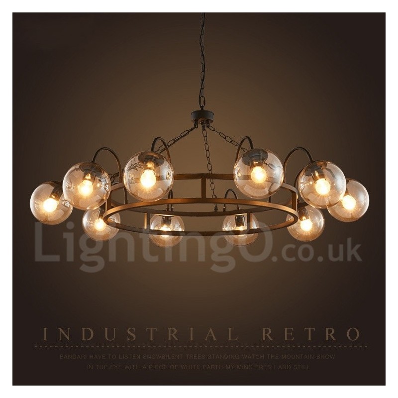 Industrial Style Steel Lighting Store Pendant Chandelier Light