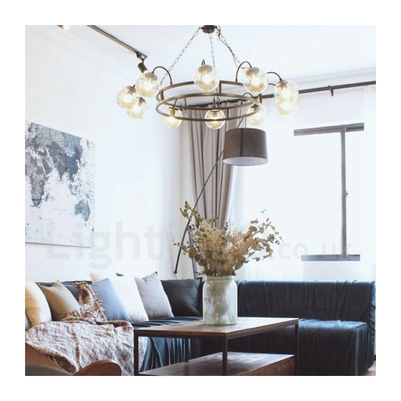 Industrial Style Steel Lighting Store Pendant Chandelier Light