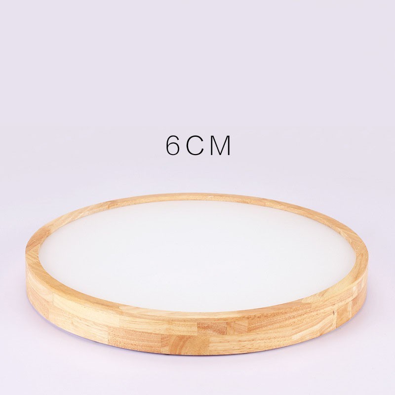 Ultra thin Round Wood Ceiling Lamp Solid Wood Acrylic Ceiling Lamp Nordic Lights